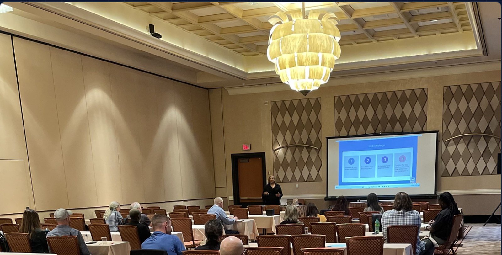 Delivering a session at the NACA Convention